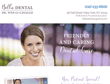 Tablet Screenshot of belladentalnyc.com